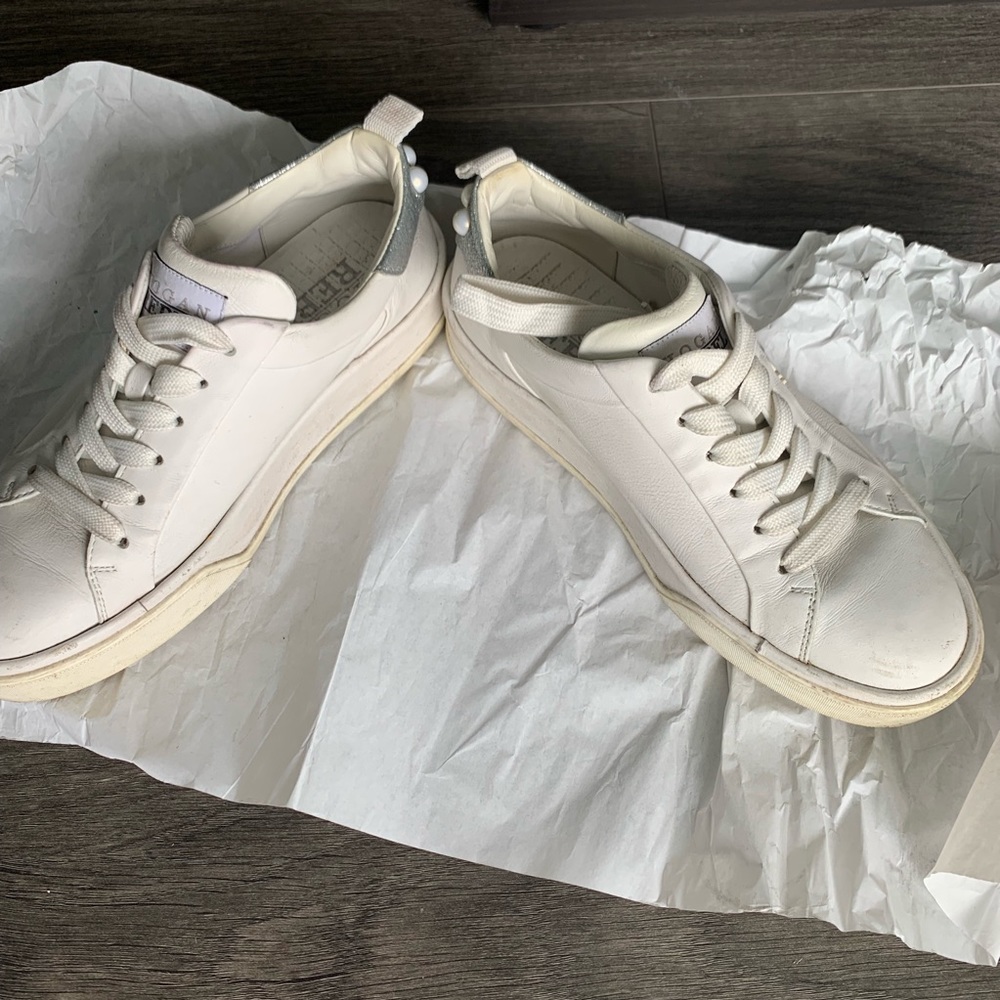 Hogan Rebel White with Silver Back Sneakers